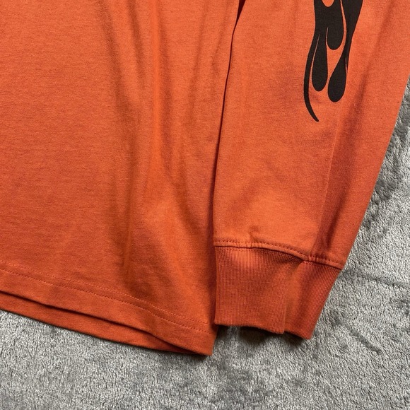 Filson Smokey The Bear Shirt Mens Size M Orange Long Sleeve Pioneer Flames NWT - Picture 4 of 16